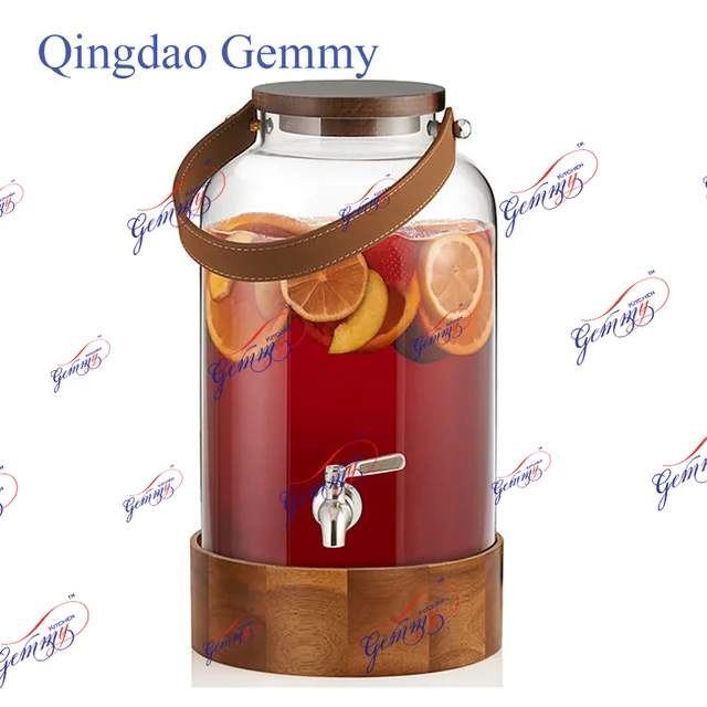 Glass beverage dispenser