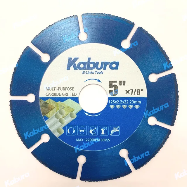 Carrbide gritted saw blade