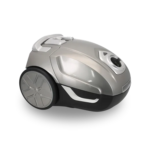 Canister bagged vacuum cleaner