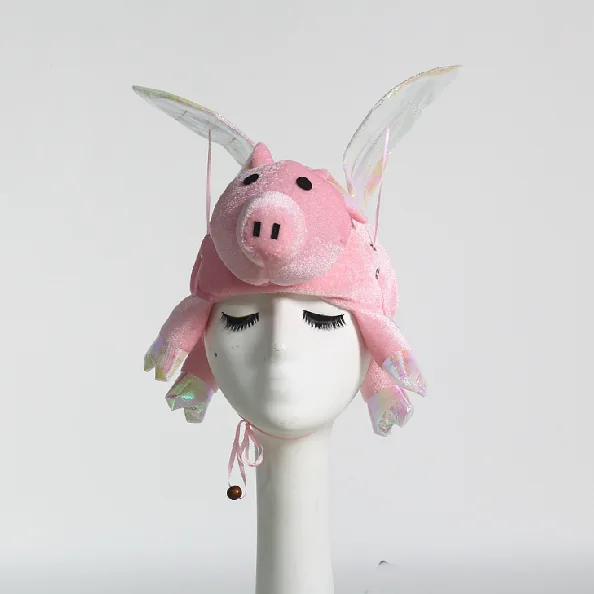 Flying pig hat