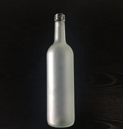 750ml glass liquor bottle frosted glass wine bottles vodka glass bottles