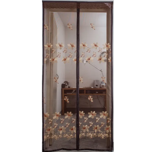 Embroidery mosquito net mesh screen door