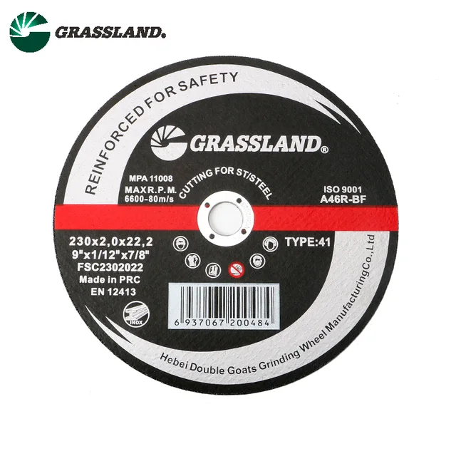 Grassalnd 9 inch cutting disc for inox stainless steel T41-230X2.0X22.2