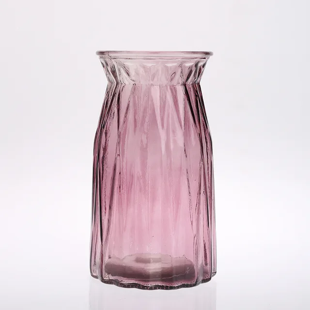 Spray color glass vase