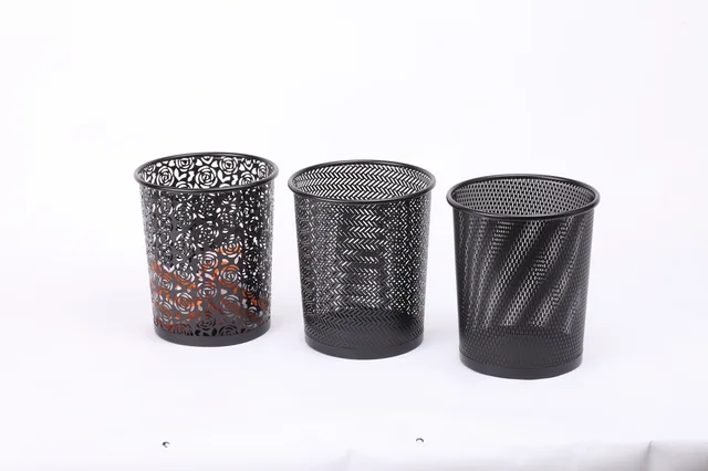 Metal Mesh Wastebasket