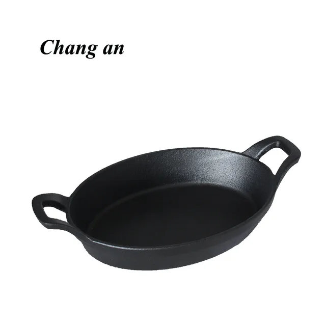 Cast iron 21*15CM bread baking Oval shape pan