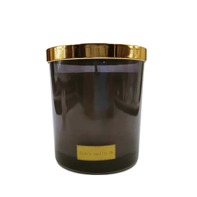Scented glass candles with lid