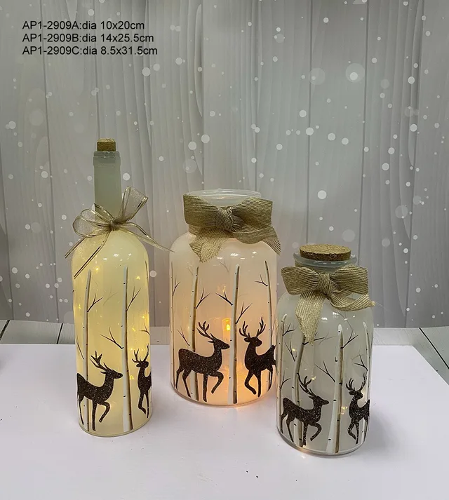Hand painted glass accents