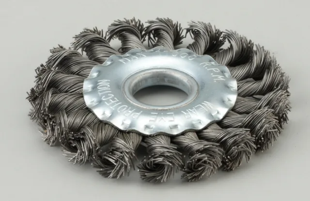 Twisted Knot wire wheel brush with hole