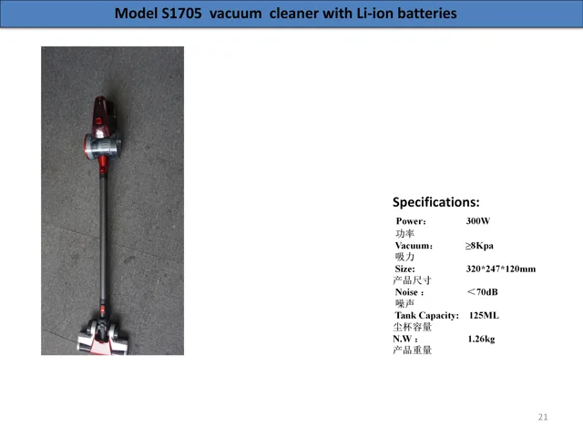 Cordless vacuum cleaner
