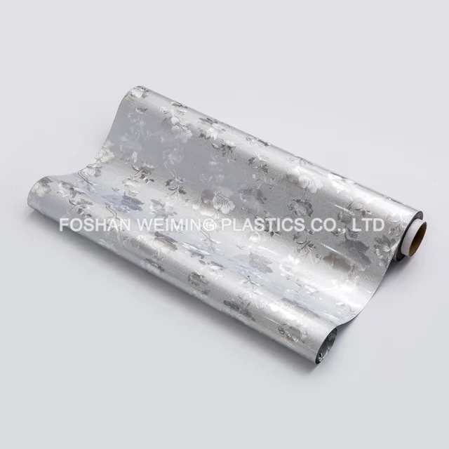 Golden/Silver Embossed PVC Film