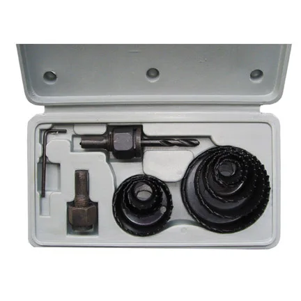 Carbon steel hole saw set