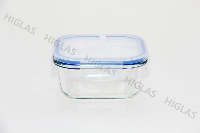 1.1l/0.75l/0.45l/0.3l Square Borosilicate Glass Food Container With Vent In The Lid