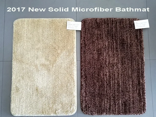 High quality soft fashion Microfiber bath rug non slip mat with TPR bottom
