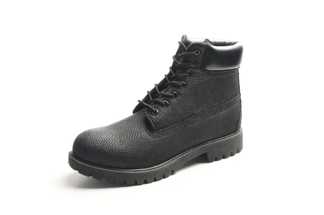 WINSON Men's Genuine Leather Work Boots/Work Shoes/Outdoor Shoes With Rubber Outsole
