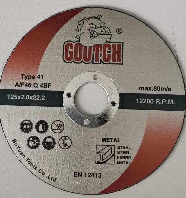5" resin bond cut disc