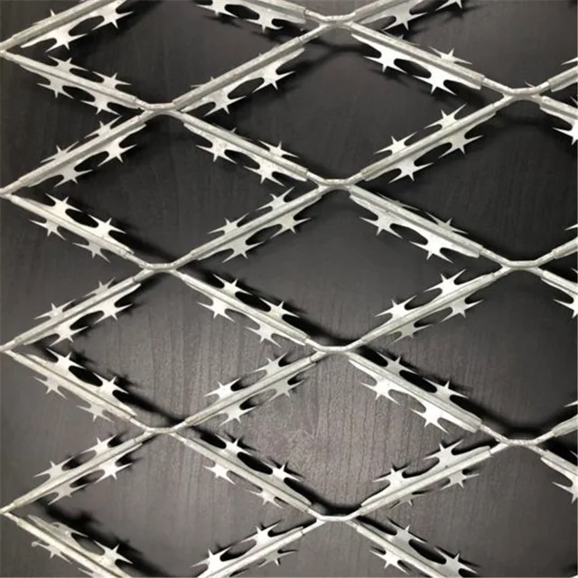 Expanded razor mesh