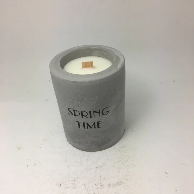 Cement candle