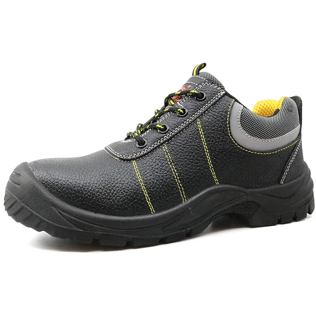 Oil resistant non slip leather steel toe industrial safety shoes for worker