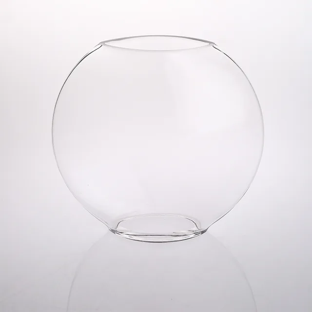 Clear glass vase