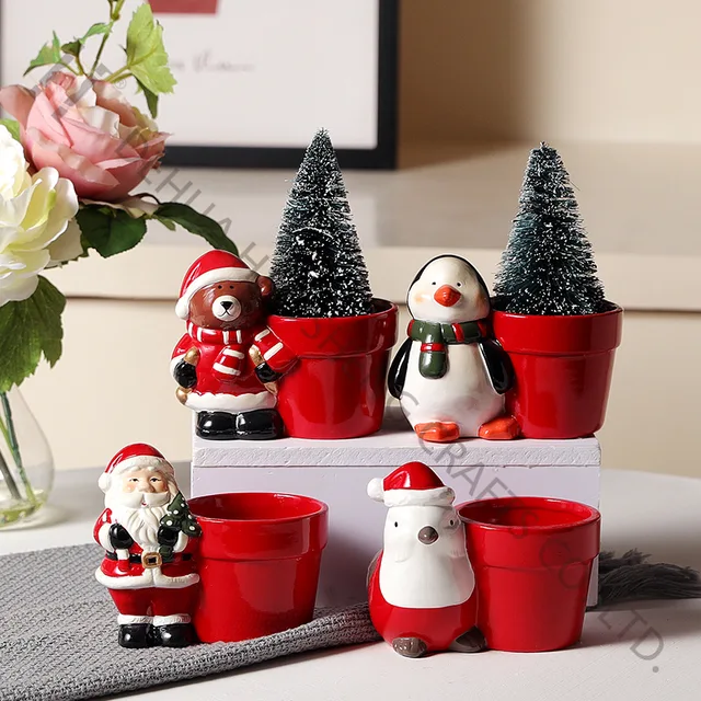 Christmas Bird / Bear / Penguin / Santa with dolomite material