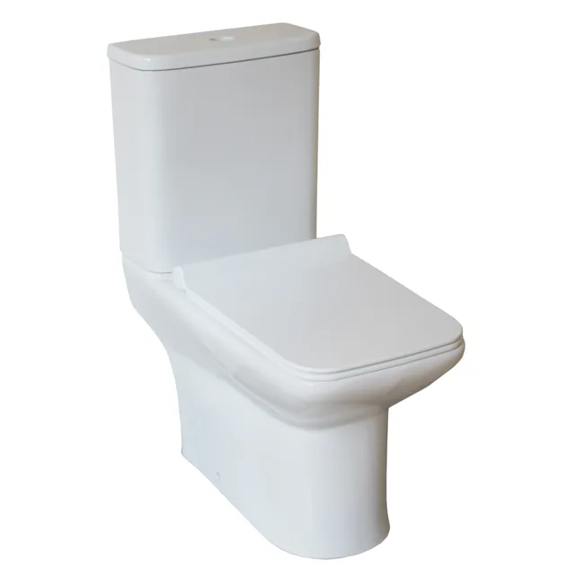 Rimless two piece toilet