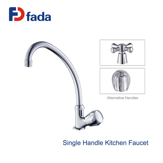 Single handle deck mounted kitchen faucet