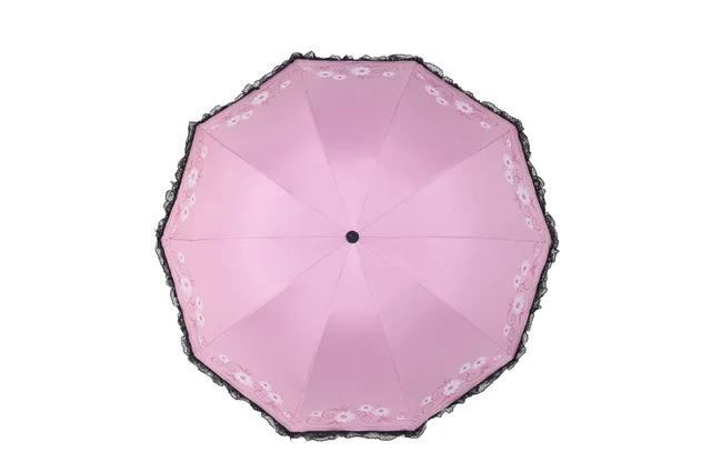 0.006 umbrella Three fold umbrella with lace