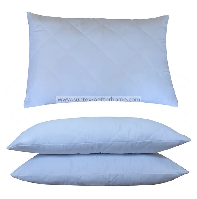 Hotel use basic microfiber pillow case quilted pillow protector with zipper