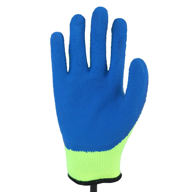 Glove Foam-7g Acrylic Loop Latex Shell, Foam Finish Glove Working Gloves