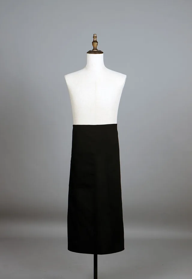 100% polyester washable bistro apron black