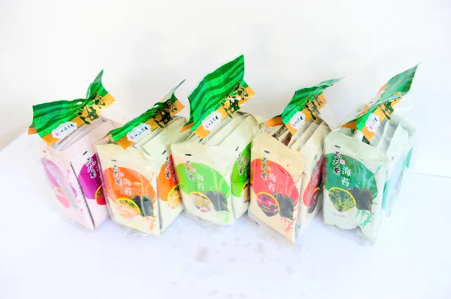Flavoured seaweed