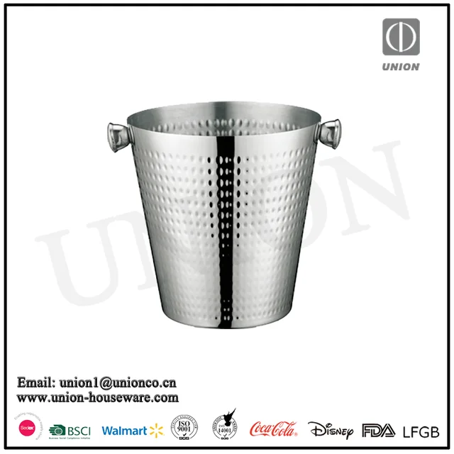 Promotion gift custom stainless steel bulk large ice bucket