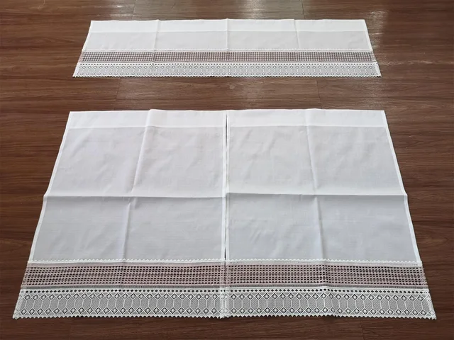 Lace kitchen curtain from manufacturer in China