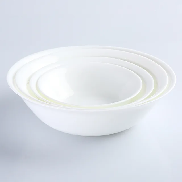 Opal porcelain glass plate