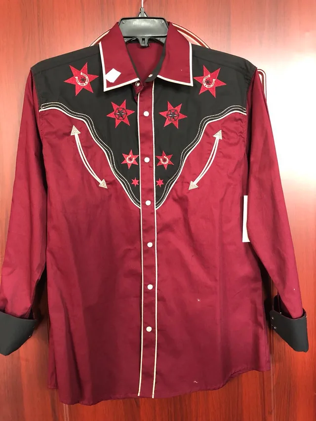 2023 cowboy shirts hunting dress with big EMBO
