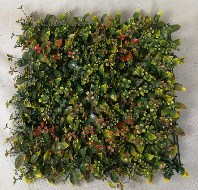 Artificial green plastic wall