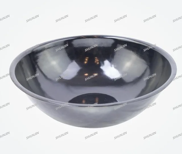 Enamel black basin