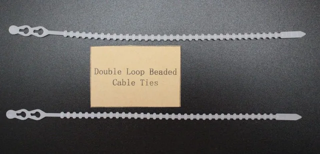 Double Loop Beaded Cable Ties