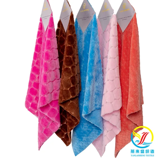 Flannel Solid Jacquard Fabric