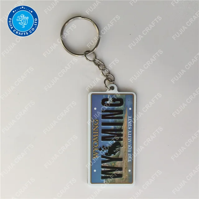 OEM wholesale custom design tourist souvenir 3d embossed keychain