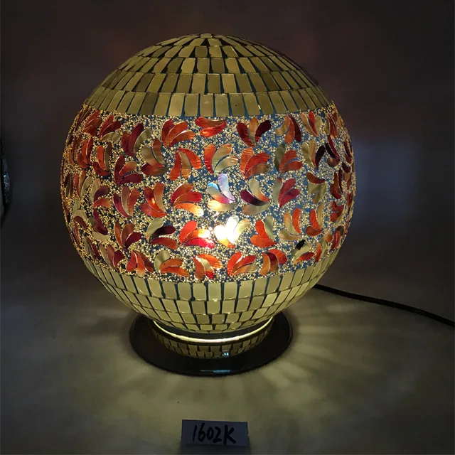 Ball lamp mosaic glass table lamp Glass Mosaic decorative lamp Home