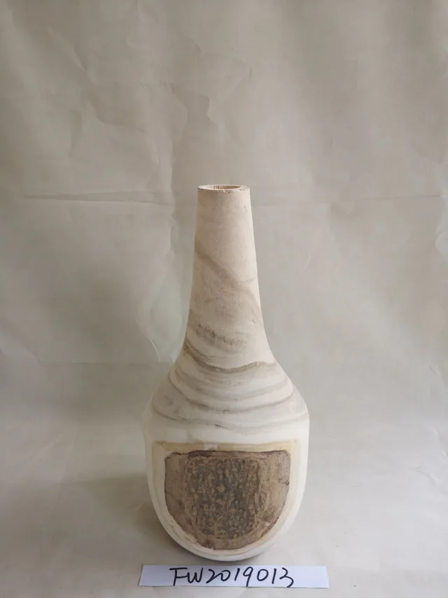 Wooden vase