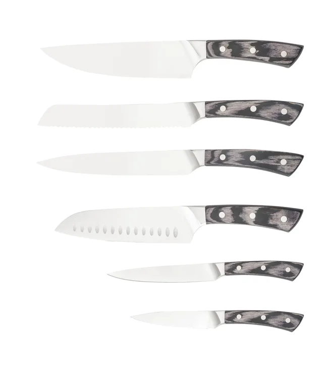 True Forged Kitchen Knife with pakkawood Handle.XY1904 Real forge