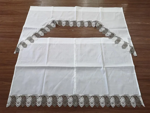 Lace kitchen curtain from manufacturer in China
