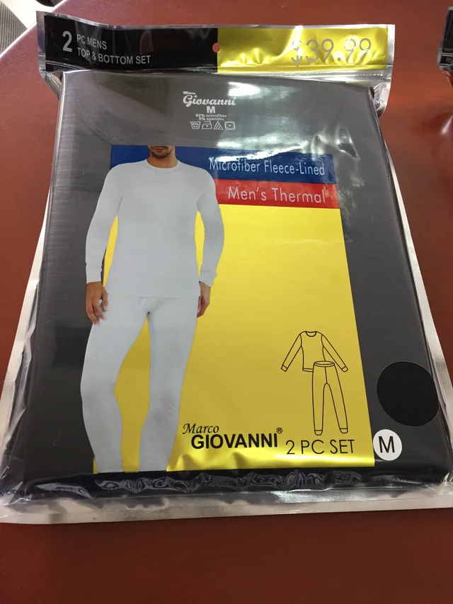 Mens fleece-lined set