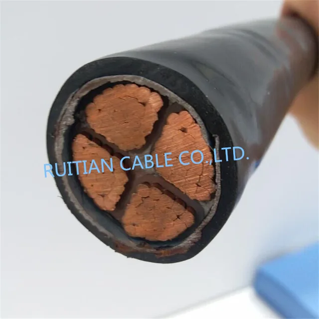 3 core 3x8 awg 4 core 10mm2 6mm 4mm color flat copper pvc cable 4 core*10 4 core*35 price per meter