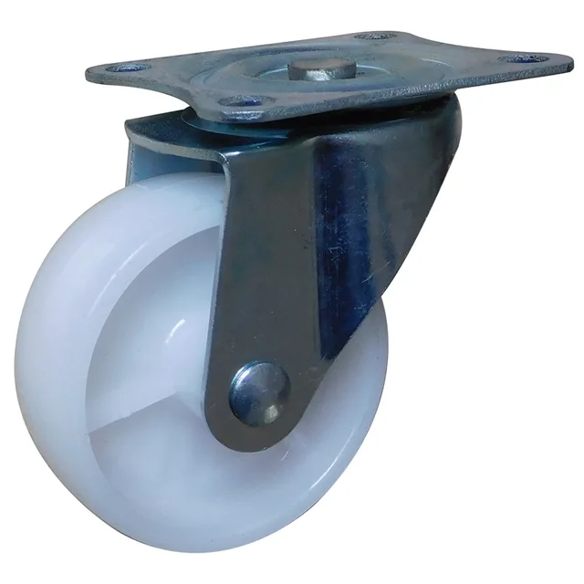 2 inch light duty white PP swivel casters