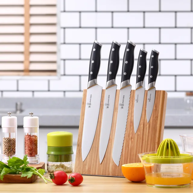 HY02 6pcs ABS handle kitchen knife set