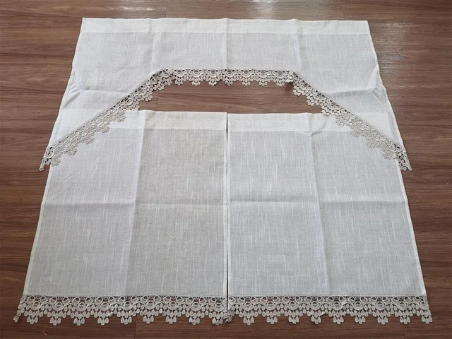 Lace kitchen curtain from manufacturer in China